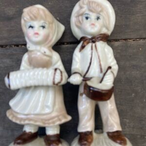 Vintage Ceramic Boy and Girl Figurines